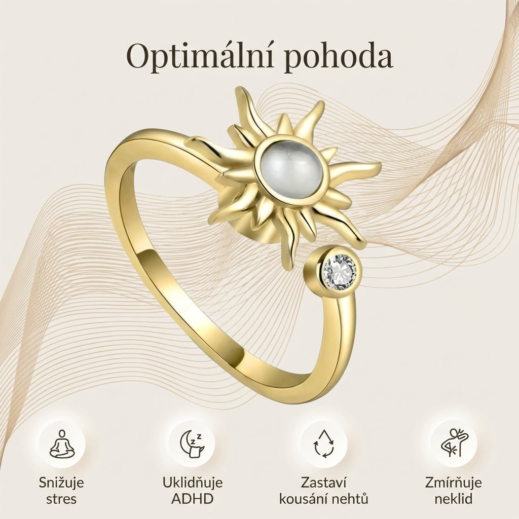 Optimální pohoda - Tulipán anxiety relief ring